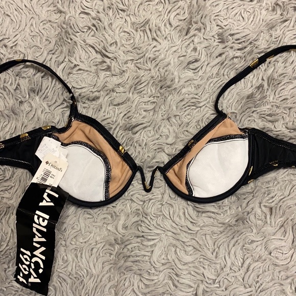 Vintage Bikini Top 90s Polkadot Swimsuit Swim S Small M Medium New - Picture 5 of 10